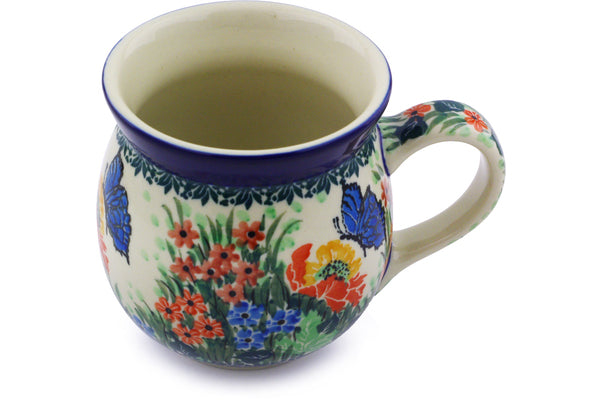 Ceramika Artystyczna Bubble Mug 16 oz Mosaic Butterfly Theme UNIKAT