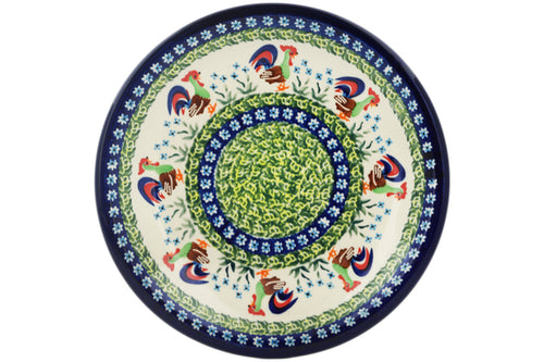 4-Piece Set of Luncheon Plates Country Rooster Theme UNIKAT