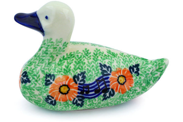 Duck Figurine 5" Spring Song Theme UNIKAT