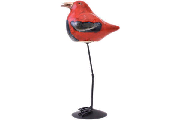 Bird Figurine 17" Red Theme