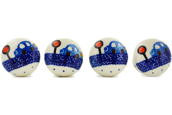 Set of 4 Drawer Pull Knobs Cars Theme