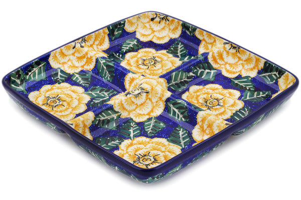 Divided Dish 10" Butter Blooms Theme UNIKAT