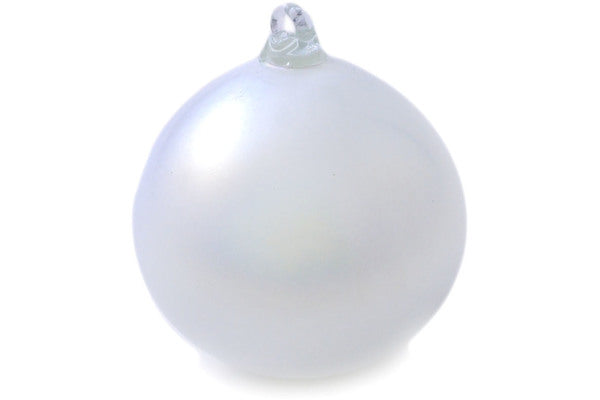 Christmas Ball Ornament 6" White Theme