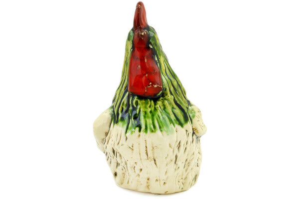 Rooster Figurine 8" Green Theme