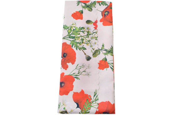 Table Cloth 82" Poppies Theme