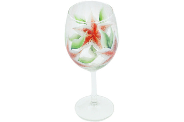 Wine Glass 15 oz Lily's Kiss Theme