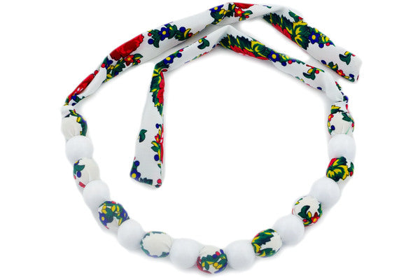 Necklace 34" White Theme