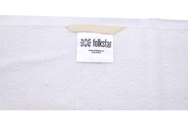 Towel 101" White Folk Theme