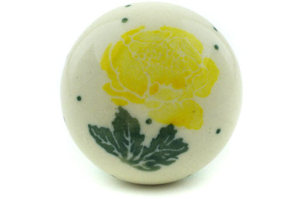Drawer knob 1-1/2 inch 1" Yellow Rose Theme
