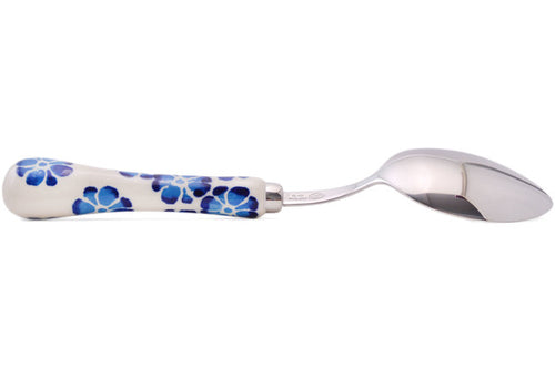 Stainless Steel Spoon 8" Tropical Blues Theme