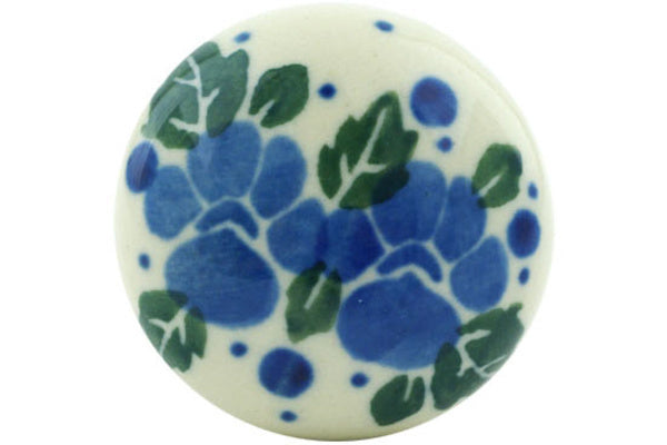 Drawer knob 1-3/8 inch 1" Blue Speckle Garland Theme