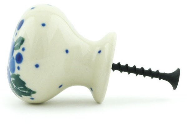 Drawer knob 1-3/8 inch 1" Blue Speckle Garland Theme