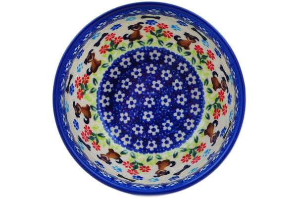 Polish Pottery 11 Muffin Pan Starry Night UNIKAT