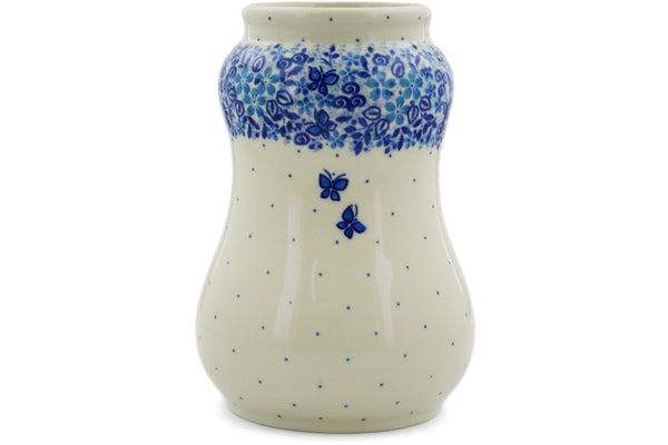 Vase 7" Delicate Blue Theme UNIKAT