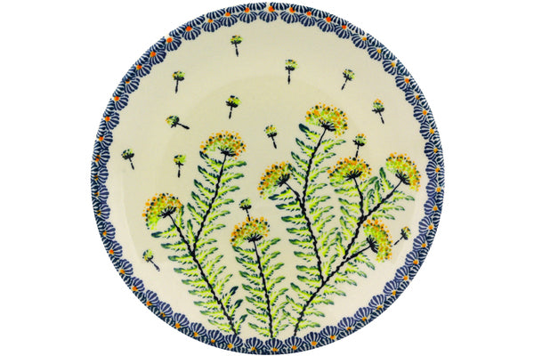 Plate 8" Yellow Dandelions Theme