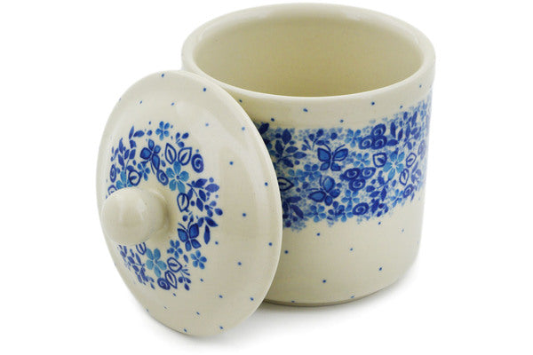 Jar with Lid 5" Delicate Blue Theme UNIKAT