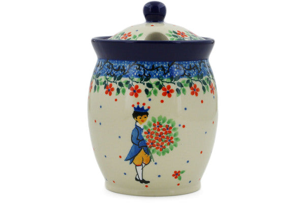 Jar with Lid with Opening 5" Charming Prince Theme UNIKAT