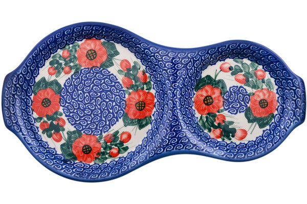 Divided Dish 13" Perfect Poppies Theme
